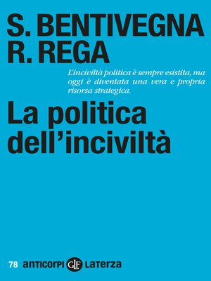 cover image of La politica dell'inciviltà